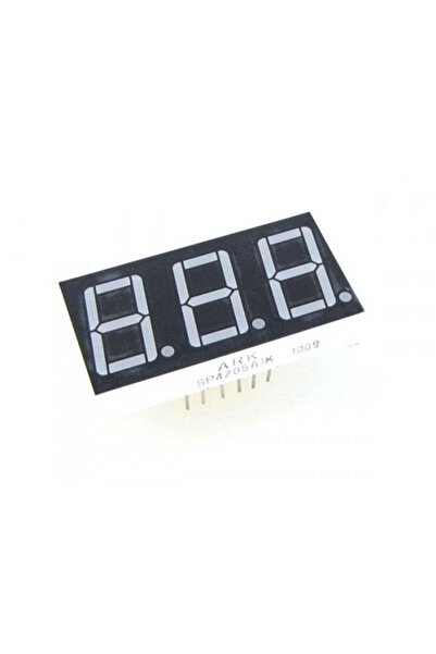 Generic 7-Segment 3-Digit Common Anode Display 0.36″ Κόκκινο