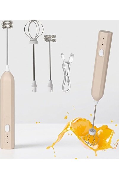 Generic Electric Milk Frother, USB Rechargeable Stainless Steel Milk Whisk, P...