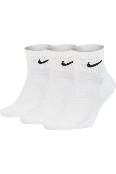 Nike Everyday Cushioned Training Ankle Socks 3lü Paket White