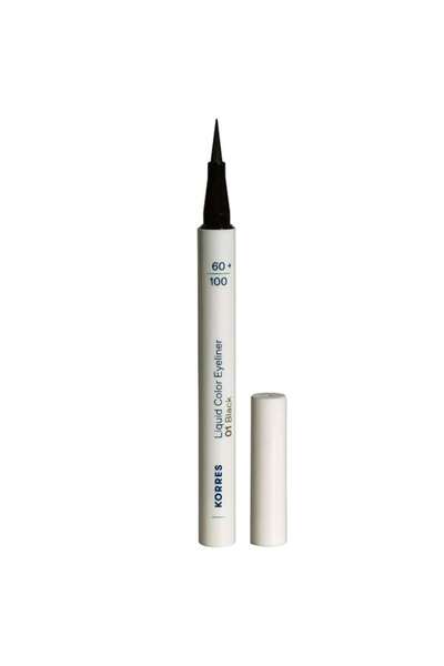 korres Liquid Color Eyeliner 01 Black, 1ml