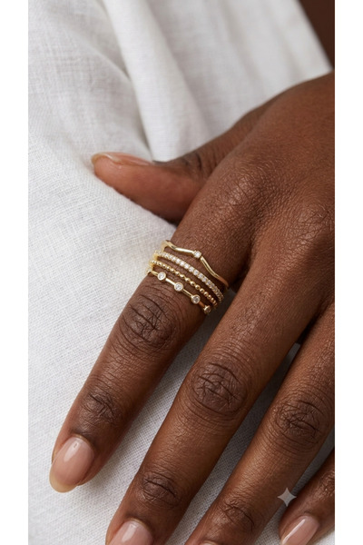 İris Jewelrys Çelik Aria Gold Yüzük