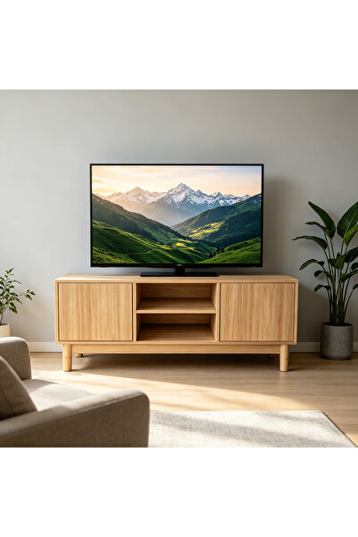 Topone1Topone1 A TV storage cabinet for the home, featuring double doors for ...