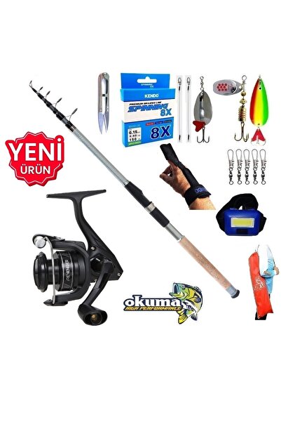 Okuma Revenger Rv-4000A 270cm 60-120gr Carbo-X Tele Turna Spin Olta Takımı Seti