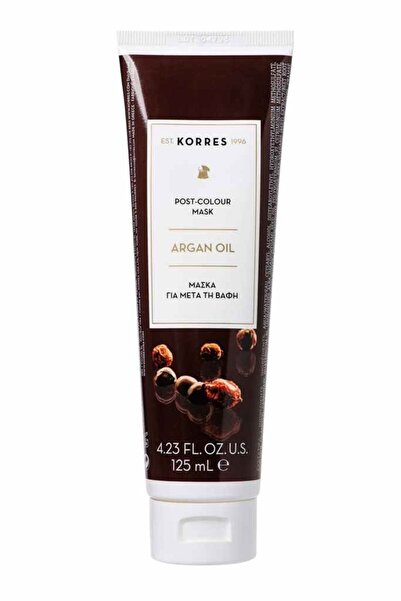 korres Argan Oil Post-Colour Μάσκα Για Μετά Τη Βαφή 125ml