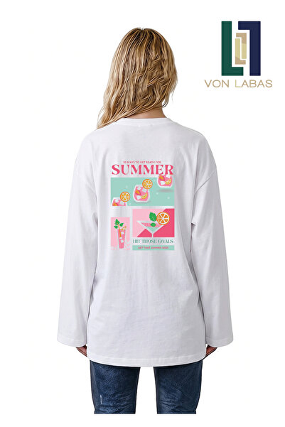 Grafftee Clothing Summer Vibe (Summer Vibe) Θεματικό μακρυμάνικο μπλουζάκι με...