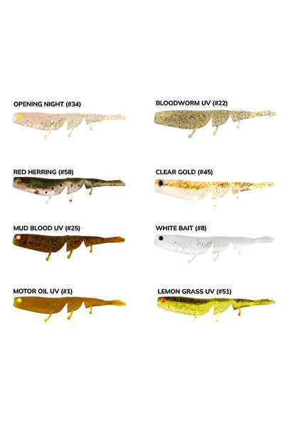 daiwa Bait Junkie Prawn 6 Cm Silikon Karides Yem Lemon Grass Uv (51)