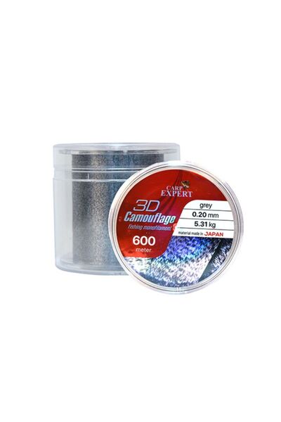 carp expert Fir de camuflaj Neo 3D negru+gri, 0,30mm, 12,19kg, 600m