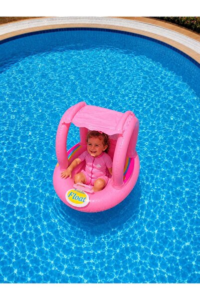 tinytoys Inflatable Simit with Seat and Canopy |   Sun Protection Swimming Ri...