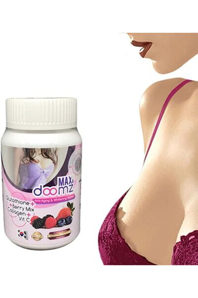 Top Choice Maxi Doomz Glutathione, Berry Mix, Collagen and Vitamin C, 30 Capsule
