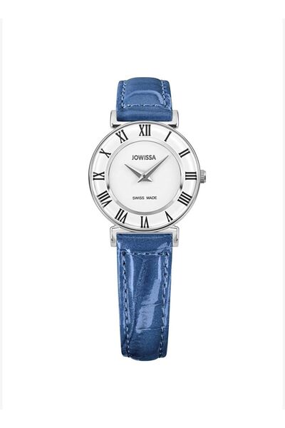 Jowissa Roma Colori Swiss Made Blue Leather Women's Wristwatch