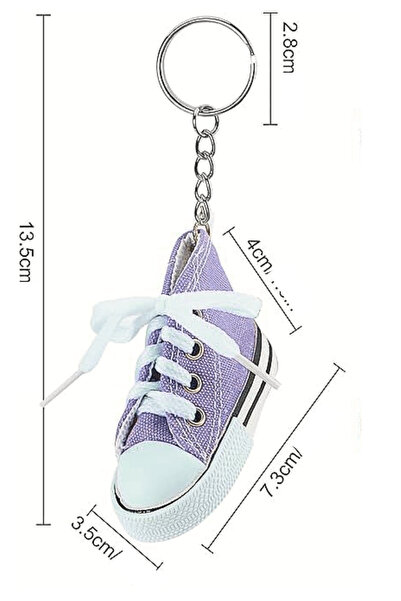 KDOT Μίνι αθλητικά παπούτσια στυλ Chucks, μπρελόκ και στολίδι για τσάντα, ρετ...