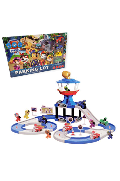 OME Set de parcare cu circuit Paw Patrol cu mașini