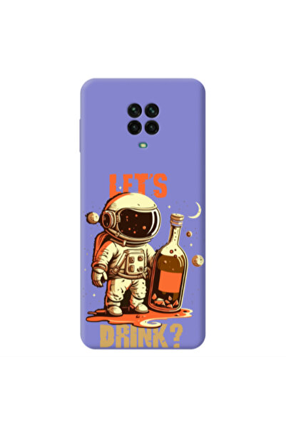 Other Xiaomi Redmi Note 9 Pro Lets drink Purple Colored Silicone TPU Θήκη