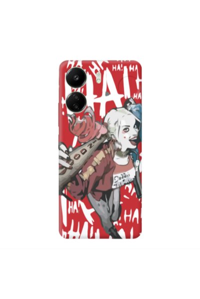 Other Xiaomi Redmi 13C Ha Ha Ha Red Colored Silicone TPU Θήκη