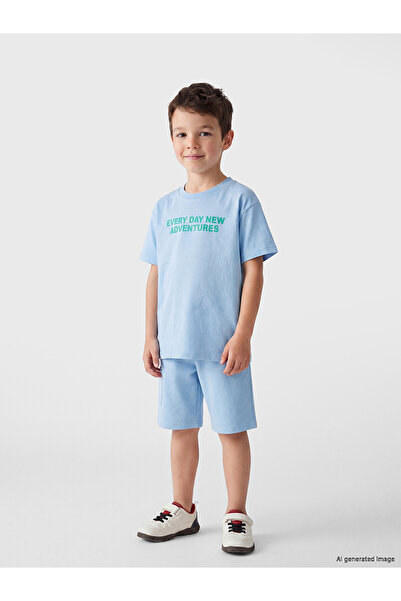 LC Waikiki Vizyon New Season Text Printed Boys' Set