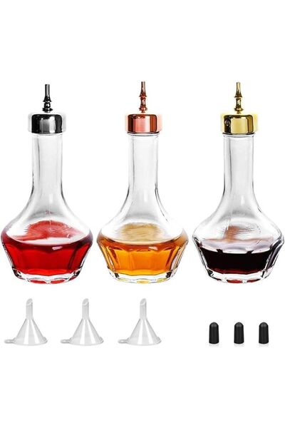The Bros Bitter Bottle - Glass Bitter Bottle with Dash Top, 1.7oz/50ml, Great...