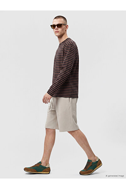 LC Waikiki Ozmarka New Season Relax Fit Embroidered Men's Shorts