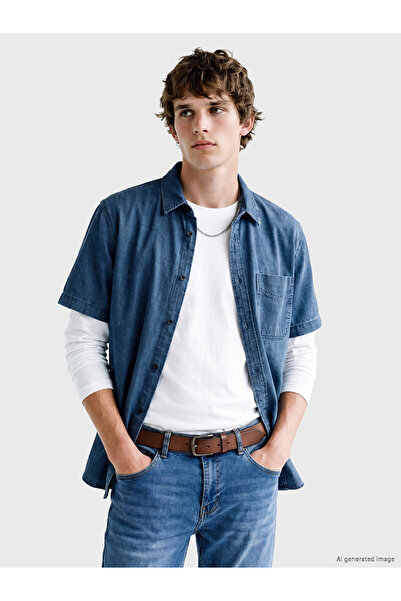 LC Waikiki Peak New Season Regular Fit Men's Jean Shirt