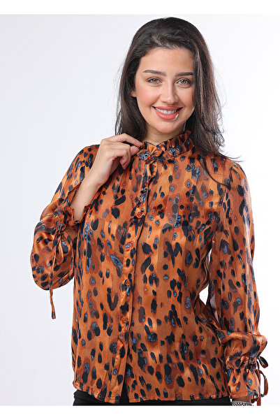 BRATO Leopard Print Blouse