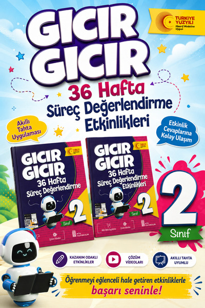 Ata Yayıncılık 2.Sınıf Gıcır Gıcır 36 Hafta Süreç Değerlendirme ve Etkinlikle...