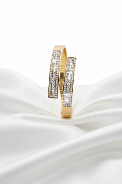 Lorivelle Women's Stainless Steel Bracelet Tarnish Resistant Baguette Zircon ...