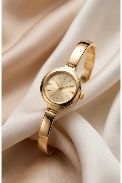 KLISHE Butik Women's Watch Steel Watch Gold Color Vintage Old Money Elegant L...
