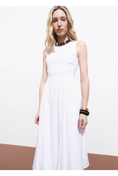 MANGO Woman Evaze midi elbise
