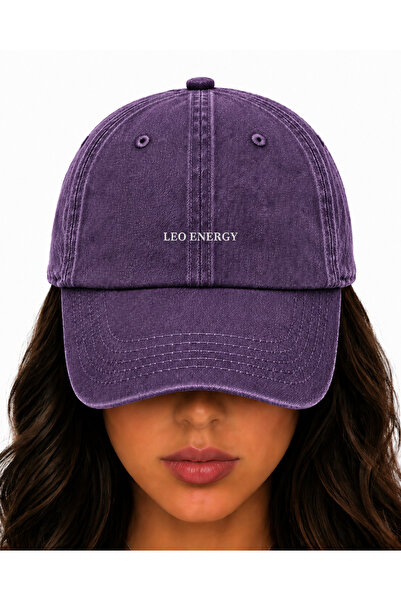 WeavedCo Leo Energy Embroidered Hat, Leo Sign Vintage Washed Baseball Cap (Le...