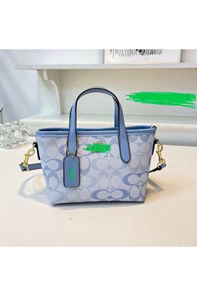 FA.accessories Monogram Pattern Mini Crossbody Bag - Blue / No Replacement or...