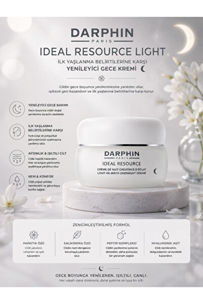 Darphin Ideal Resource Night Cream 50 ml |   Lightly Textured, Nourishing and...