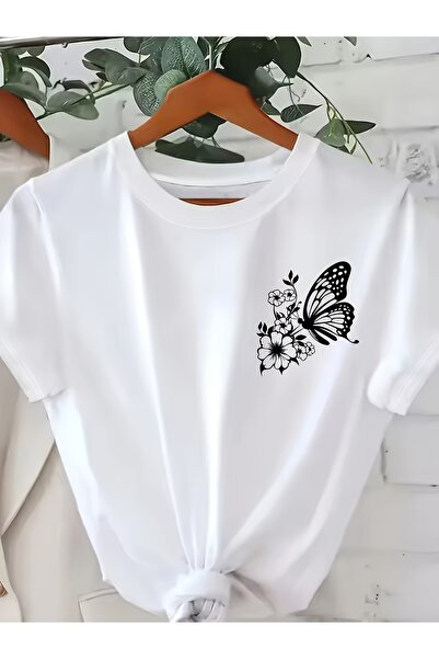 212Wear تي شيرت جديد بتصميم صيفي مستوحى من إنستغرام، بطبعة فراشات وزهور فنية ...