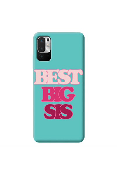 Other Xiaomi Redmi Note 10 Pro 5G Best Big Sis Turquoise Colored Silicone TPU...