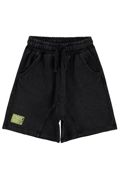 Civil Boys Lightning Label Capri for 2-5 Years - Black