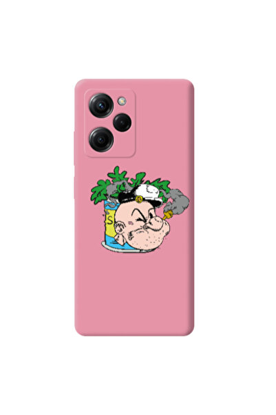 Other Xiaomi Poco X5 Pro Popeye Pink Colored Silicone TPU Θήκη