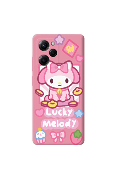 Other Xiaomi Poco X5 Pro Lucky Melody Pink Colored Silicone TPU Θήκη