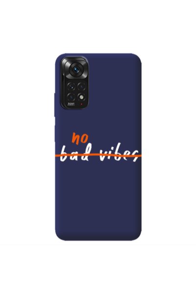 Other Xiaomi Redmi Note 11 4G No bad vibes 2 Dark blue Colored Silicone TPU Θήκη