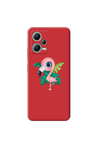 Other Xiaomi Redmi Note 12 Pro 5G Swan Red Colored Silicone TPU Θήκη