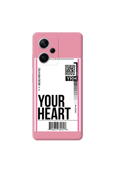 Other Xiaomi Poco X5 Your Heart YRH Pink Colored Silicone TPU Θήκη