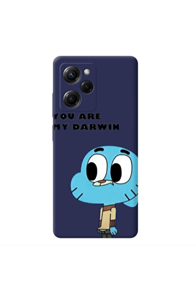 Other Xiaomi Poco X5 Pro You are my darwin Dark blue Colored Silicone TPU Θήκη