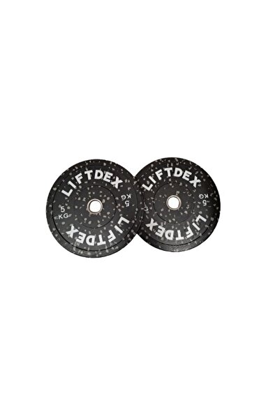 Liftdex 3D Rubber Bumper Olympic Weight Plates Camo Fleck/Black with Grey Dots - 5-25 Kg Bundle Pack (2 Plates each weight)