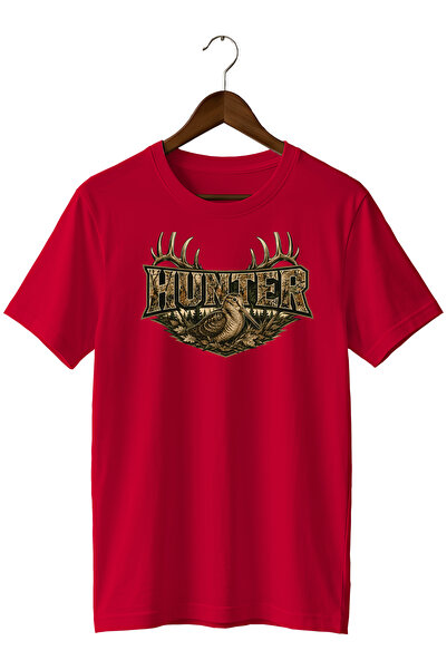 WİDİ Special Design Camouflage Hunter Skull Printed Men's T-Shirt