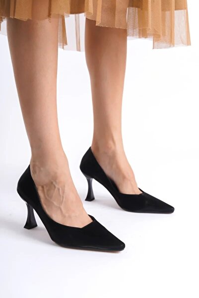 Generic Brand Women's Black Satin Stiletto Tr08Ms27D