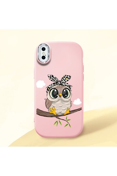 Hontinga حافظة متوافقة مع هاتف iPhone XS، حافظة حماية للكاميرا من السيليكون ب...
