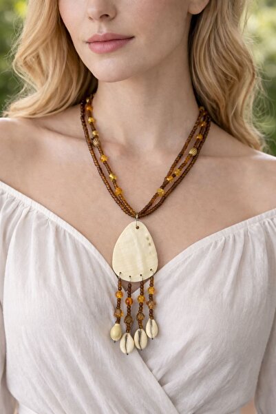 yb yağmur butik Damla Sea Shell Necklace