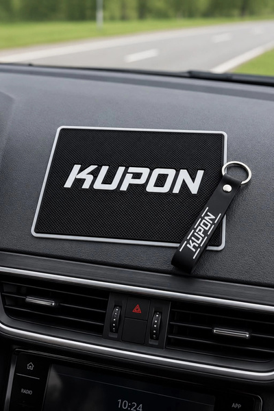 TKY Tasarımı Kendin Yap Kupon Logolu In-Car Anti-Slip and Keyring Set for the...