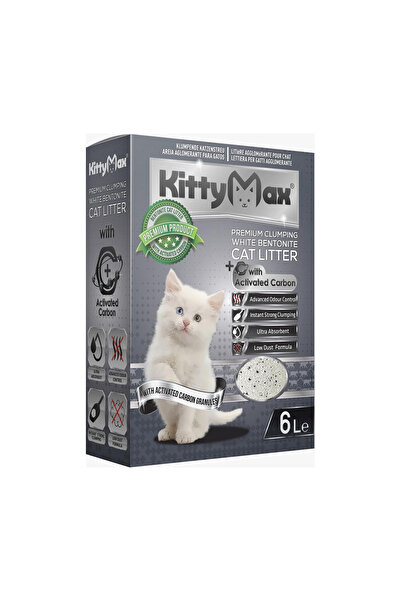 Kittymax Așternut igienic aglomerant premium cu cărbune activ 6 L
