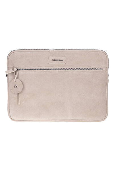 BloominBag Sand Still Hakiki Süet Deri 15-16 inç MacBook/Laptop Kılıfı