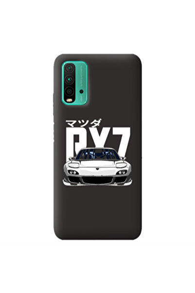Other Xiaomi Poco M3 Car Rx7 Black Colored Silicone TPU Θήκη