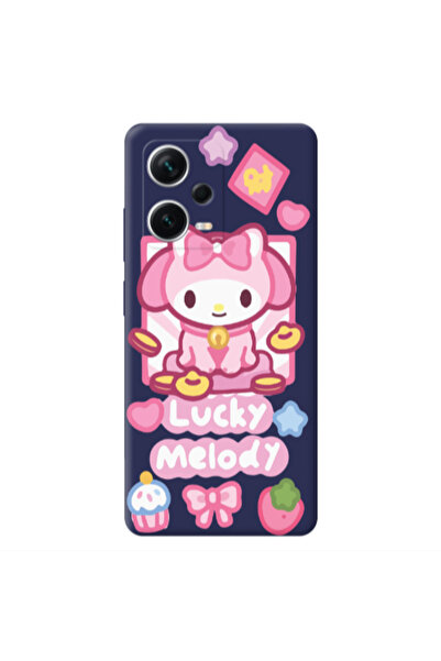 Other Xiaomi Poco X5 Lucky Melody Dark blue Colored Silicone TPU Θήκη