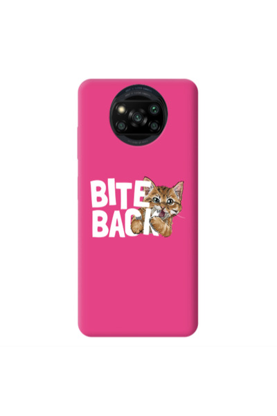 Other Xiaomi Poco X3 /X3 Pro bitte back cat Fuchsia Colored Silicone TPU Θήκη